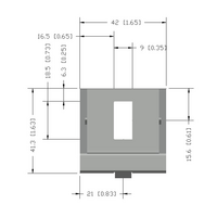 40-110-1 MODULAR SOLUTIONS ALUMINUM GUSSET<br>45MM X 45MM ANGLE W/HARDWARE